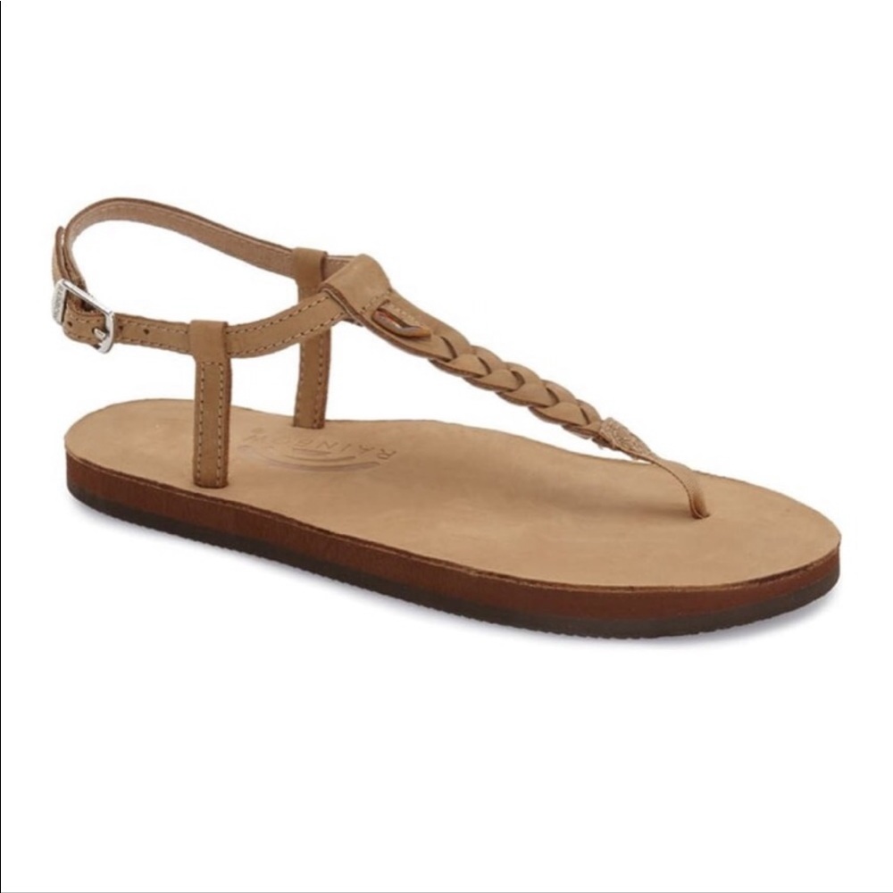 Rainbow Braided T Street sandals